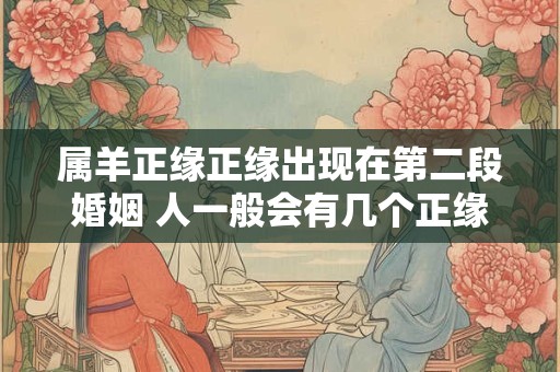 属羊正缘正缘出现在第二段婚姻 人一般会有几个正缘
