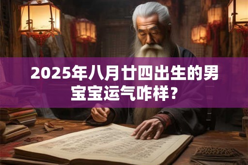 2025年八月廿四出生的男宝宝运气咋样？