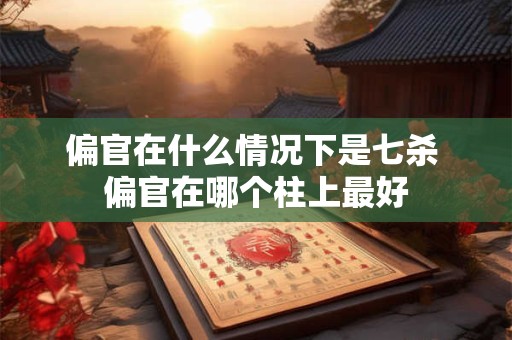 偏官在什么情况下是七杀 偏官在哪个柱上最好