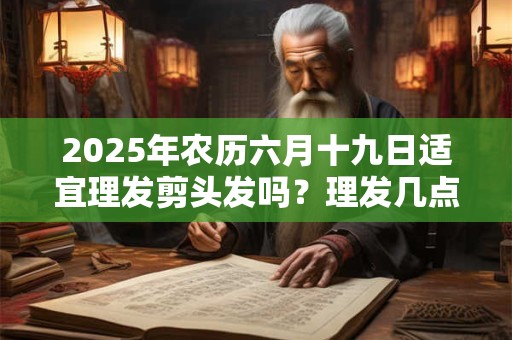 2025年农历六月十九日适宜理发剪头发吗?理发几点吉利 2025年农历六月十九日适宜理发剪头发吗?理发几点吉利