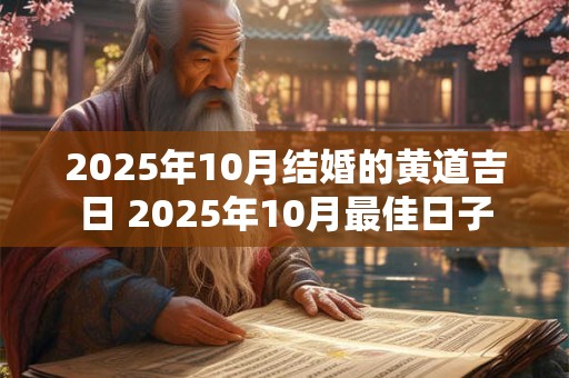 2025年10月结婚的黄道吉日 2025年10月最佳日子