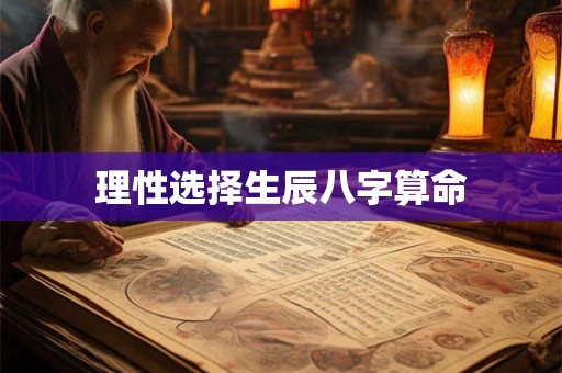 理性选择生辰八字算命 理性选择生辰八字算命