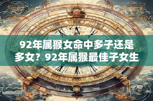 92年属猴女命中多子还是多女？92年属猴最佳子女生肖