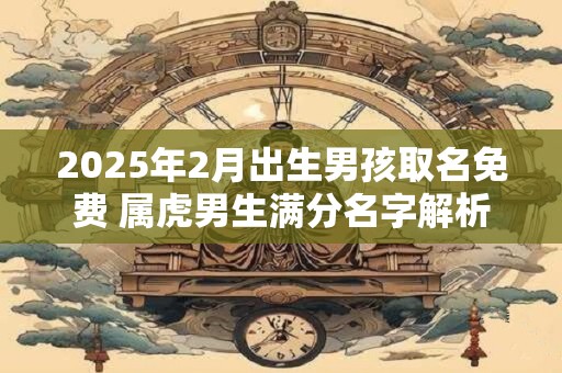 2025年2月出生男孩取名免费 属虎男生满分名字解析