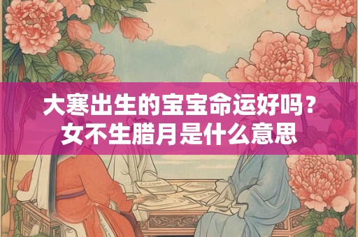 大寒出生的宝宝命运好吗？女不生腊月是什么意思