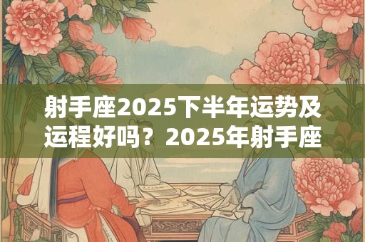 射手座2025下半年运势及运程好吗？2025年射手座的整体运势怎么样