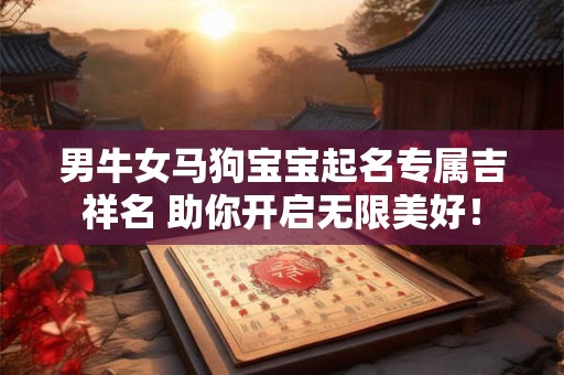 男牛女马狗宝宝起名专属吉祥名 助你开启无限美好！