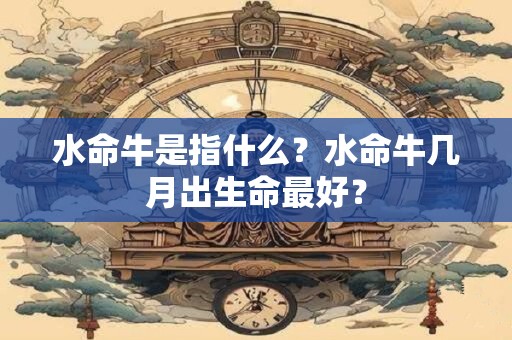 水命牛是指什么？水命牛几月出生命最好？