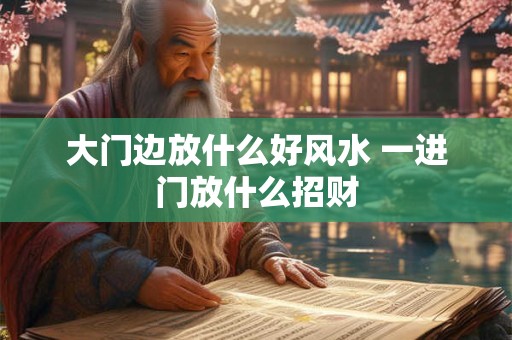 大门边放什么好风水 一进门放什么招财