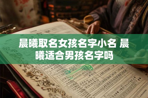 晨曦取名女孩名字小名 晨曦适合男孩名字吗