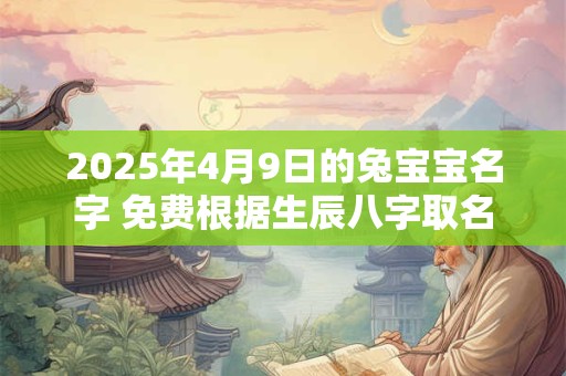 2025年4月9日的兔宝宝名字 免费根据生辰八字取名