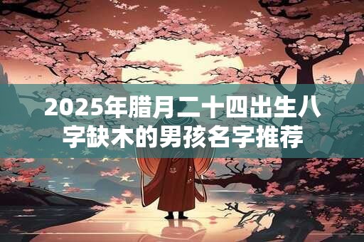 2025年腊月二十四出生八字缺木的男孩名字推荐