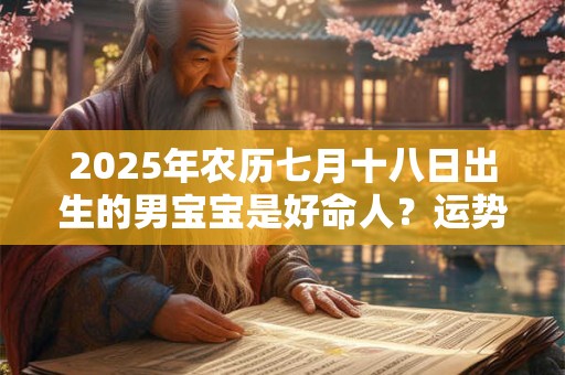 2025年农历七月十八日出生的男宝宝是好命人？运势详解