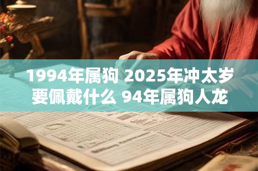 1994年属狗 2025年冲太岁要佩戴什么 94年属狗人龙年犯太岁怎么化解