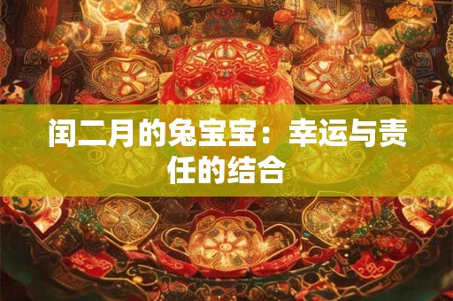 闰二月的兔宝宝：幸运与责任的结合