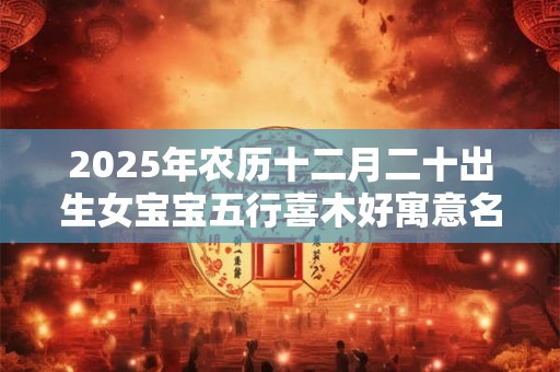 2026年农历十二月二十出生女宝宝五行喜木好寓意名字