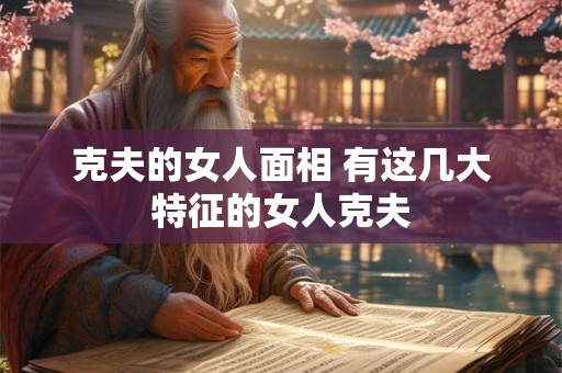克夫的女人面相 有这几大特征的女人克夫