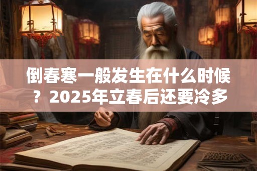 倒春寒一般发生在什么时候？2025年立春后还要冷多久？