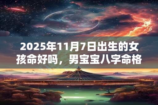 2025年11月7日出生的女孩命好吗，男宝宝八字命格