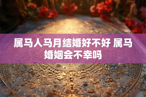 属马人马月结婚好不好 属马婚姻会不幸吗
