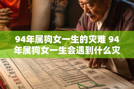 94年属狗女一生的灾难 94年属狗女一生会遇到什么灾
