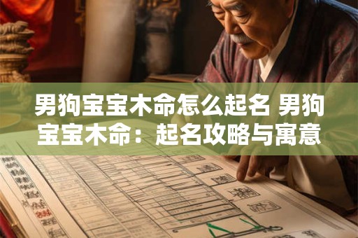 男狗宝宝木命怎么起名 男狗宝宝木命：起名攻略与寓意解读