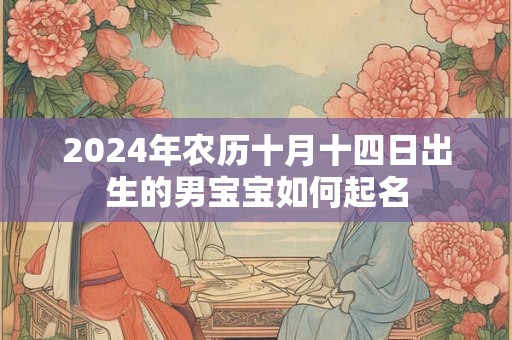 2024年农历十月十四日出生的男宝宝如何起名