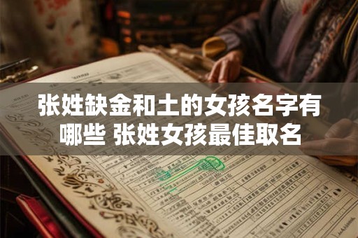 张姓缺金和土的女孩名字有哪些 张姓女孩最佳取名
