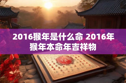 2016猴年是什么命 2016年猴年本命年吉祥物