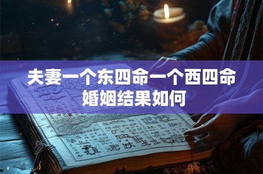 夫妻一个东四命一个西四命 婚姻结果如何