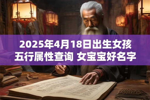 2025年4月18日出生女孩五行属性查询 女宝宝好名字合集