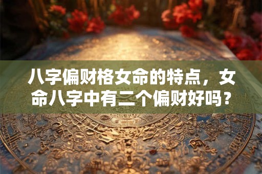 八字偏财格女命的特点，女命八字中有二个偏财好吗？
