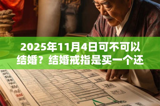 2025年11月4日可不可以结婚？结婚戒指是买一个还是一对？