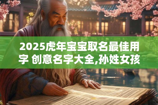2025虎年宝宝取名最佳用字 创意名字大全,孙姓女孩取名高雅