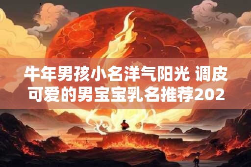 牛年男孩小名洋气阳光 调皮可爱的男宝宝乳名推荐2025年