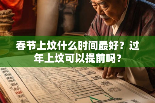 春节上坟什么时间最好？过年上坟可以提前吗？