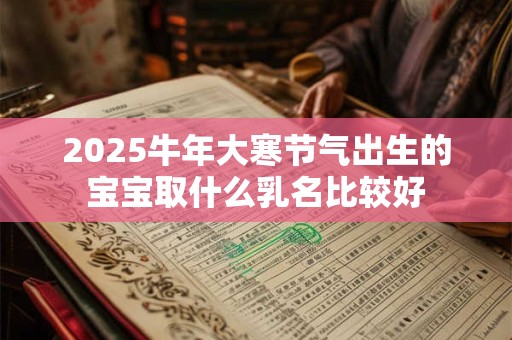2025牛年大寒节气出生的宝宝取什么乳名比较好