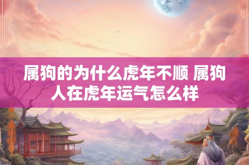 属狗的为什么虎年不顺 属狗人在虎年运气怎么样