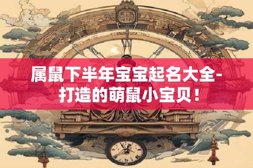 属鼠下半年宝宝起名大全- 打造的萌鼠小宝贝！