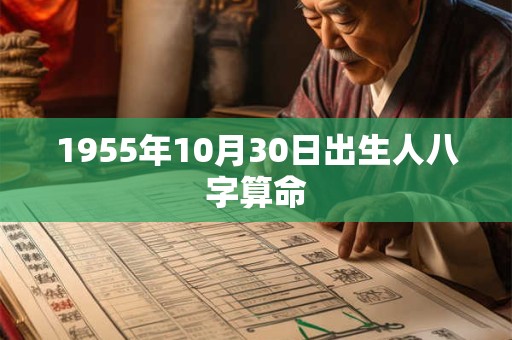 1955年10月30日出生人八字算命