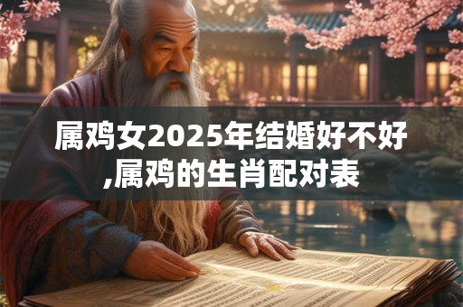 属鸡女2025年结婚好不好,属鸡的生肖配对表