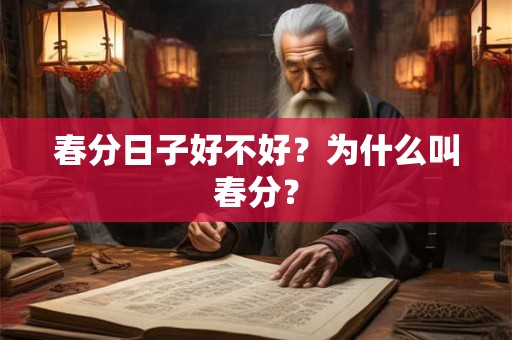 春分日子好不好？为什么叫春分？