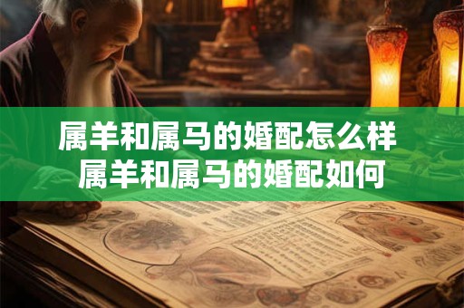 属羊和属马的婚配怎么样 属羊和属马的婚配如何