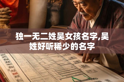 独一无二姓吴女孩名字,吴姓好听稀少的名字