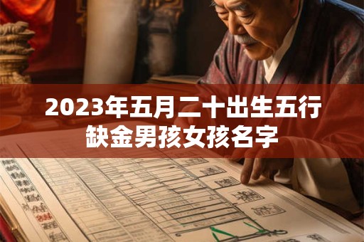 2023年五月二十出生五行缺金男孩女孩名字