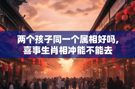 两个孩子同一个属相好吗,喜事生肖相冲能不能去
