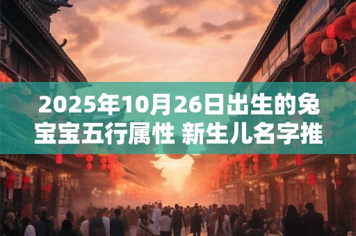 2025年10月26日出生的兔宝宝五行属性 新生儿名字推荐
