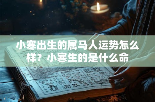 小寒出生的属马人运势怎么样？小寒生的是什么命