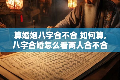 算婚姻八字合不合 如何算,八字合婚怎么看两人合不合适