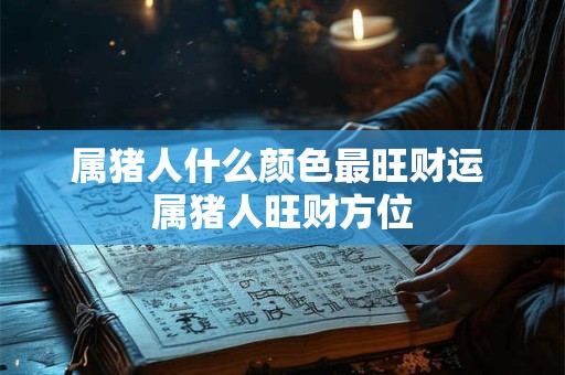 属猪人什么颜色最旺财运 属猪人旺财方位 属猪人什么颜色最旺财运 属猪人旺财方位